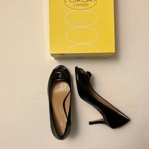Joan&David black patent heels.